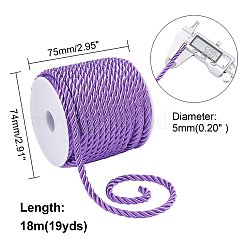 3-Ply Polyester Braided Cord&nbsp;OCOR-PH0001-27H-WH