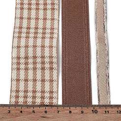9 Yards 3 Styles Tartan Print Polyester Ribbon&nbsp;SRIB-C002-01E