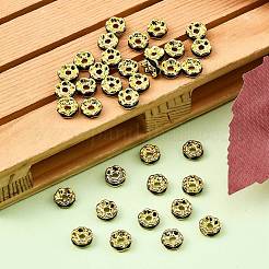 Brass Rhinestone Spacer Beads&nbsp;RSB028NF-04G