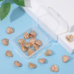 20Pcs 2 Colors 1-Hole Alloy Shank Buttons&nbsp;BUTT-GF0001-22