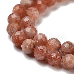 Natural Gold Sunstone Beads Strands&nbsp;G-B088-C21-06