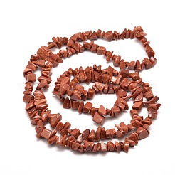 Synthetic Goldstone  Chip Bead Strands&nbsp;G-M205-42