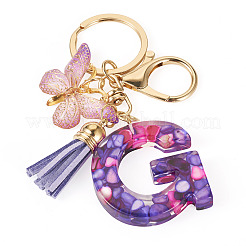 Resin Butterfly Pendant Keychains&nbsp;KEYC-TAC0034-03G