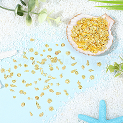 1300Pcs 13 Styles Brass Cabochons&nbsp;MRMJ-SC0001-60G