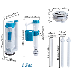 ABS Toilet Tank Fill Valve & Flush Valve Kit&nbsp;AJEW-WH0752-595