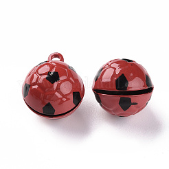 Baking Paint Brass Bell Pendants&nbsp;KKB-S002-013B