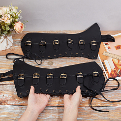 Imitation Leather & Iron Boot Cover&nbsp;AJEW-WH20005-20B