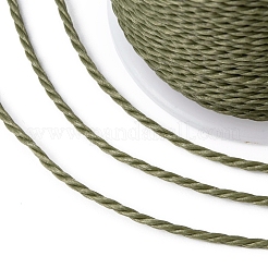 Round Waxed Polyester Cord&nbsp;X-YC-G006-01-1.0mm-37