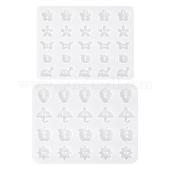 2Pcs 2 Styles DIY Button Silicone Molds&nbsp;DIY-TA0013-32