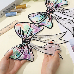 Bowknot Polyester Embroidery Costume Accessories&nbsp;DIY-WH0308-564A