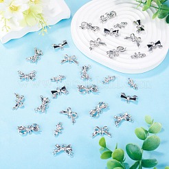30Pcs 5 Styles Alloy Crystal Rhinestone Bowknot Links Connector Charms&nbsp;FIND-TA0010-98