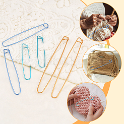 12Pcs 3 Styles Aluminum Yarn Stitch Holders for Knitting Notions&nbsp;AJEW-SP0003-79