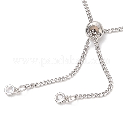 304 Stainless Steel Curb Chain Slider Bracelet Making&nbsp;AJEW-JB01524-02