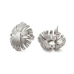 304 Stainless Steel Flower Stud Earrings&nbsp;EJEW-Z068-04P