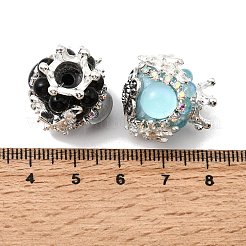 Opaque Acrylic & Rhinestone Beads&nbsp;OACR-D039-03