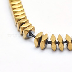 Electroplate Non-magnetic Synthetic Hematite Beads Strands&nbsp;G-L489-D05