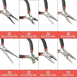 8Pcs 8 Styles Carbon Steel Wire Cutters&nbsp;PT-YW0002-02
