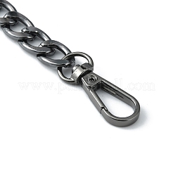 Aluminum Curb Chain Bag Shoulder Straps&nbsp;FIND-WH0129-76B-B