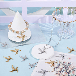 12Pcs 2 Colors 304 Stainless Steel Pendants&nbsp;STAS-BBC0007-32