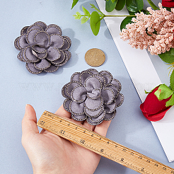 2Pcs Flower Polyester Shoe Buckle Clips&nbsp;DIY-FH0010-56B