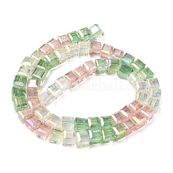 Electroplate Transparent Glass Beads Strands&nbsp;EGLA-K015-14B