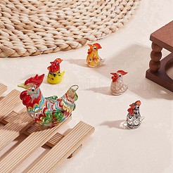 5Pcs Glass Chick Figurine&nbsp;JX539A