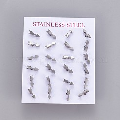 Tarnish Resistant 304 Stainless Steel Stud Earrings&nbsp;EJEW-F227-13P