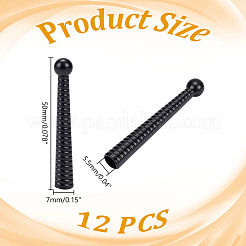 12Pcs Alloy Cord Ends&nbsp;FIND-HY0004-71EB