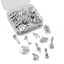 100Pcs 10 Styles Tibetan Style Alloy Pendants Lead Free & Cadmium Free&nbsp;TIBEP-CJ0001-91