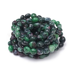 Natural Ruby in Zoisite Stretch Beaded Bracelets&nbsp;X-BJEW-K213-C07