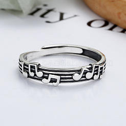 Musical Note 925 Sterling Silver Adjustable Rings&nbsp;FS-WG761CA-01