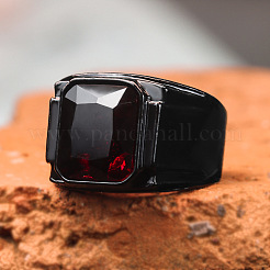 Alloy with Glass Finger Rings for Men&nbsp;FS-WG2A945-06