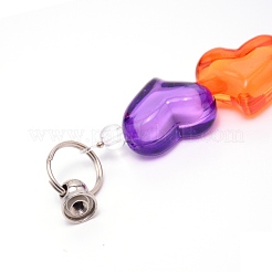 Heart Shape Plastic Beads Phone Case Chain&nbsp;AJEW-WH0235-05