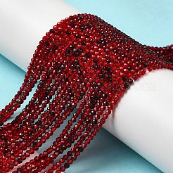 Transparent Glass Beads Strands&nbsp;GLAA-H027-01C