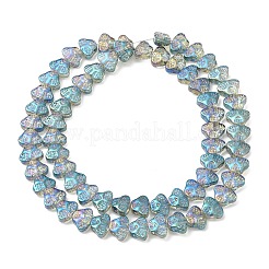 Transparent Electroplate Glass Beads Strands&nbsp;EGLA-F158-FR02-A