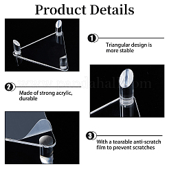 Acrylic Display Riser Stands&nbsp;ODIS-WH0078-50