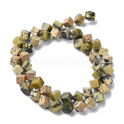 Natural Yellow Turquoise(Jasper) Beads Strands&nbsp;G-C135-D05-02