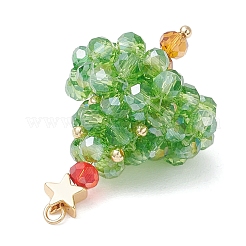 Handmade Glass Seed Beaded Pendants&nbsp;PALLOY-MZ00798