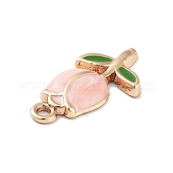 Golden Plated Alloy Enamel Pendants&nbsp;ENAM-L047-01G-01