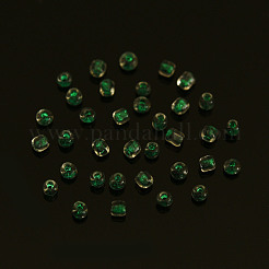 Glow in the Dark Luminous Transparent 8/0 Glass Seed Beads&nbsp;SEED-YWC0001-01A