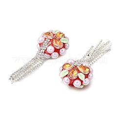 Handmade Polymer Clay Rhinestone Beads&nbsp;CLAY-Z006-02B