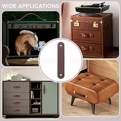 8Pcs PU Leather Cabinet Door Drawer Handle Strap&nbsp;FIND-PH0038-55B