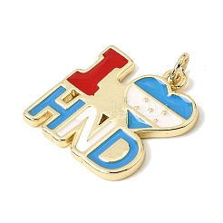 Brass Enamel Pendants&nbsp;KK-CBAA41C-17A-G