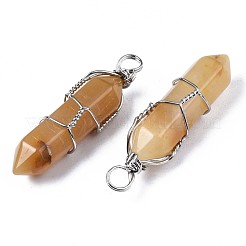 Natural Topaz Jade Big Pendants&nbsp;G-T122-70H