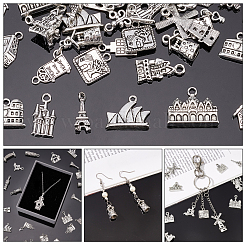 60pcs 30 Style Zinc Alloy Pendants Set&nbsp;PALLOY-PH0002-06