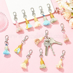 12Pcs 6 Colors Cotton with Polyester Tassel Pendant Decorations&nbsp;HJEW-YW00336