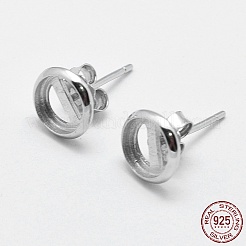 925 Sterling Silver Stud Earring Findings&nbsp;STER-F032-04S