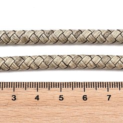 Braided Leather Cord with Core&nbsp;WL-F009-6mm-03