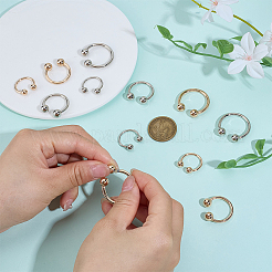 12Pcs 6 Styles Alloy C Shape Clasps for Hat&nbsp;FIND-PH0028-76