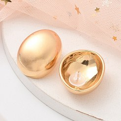 Alloy Oval Stud Earrings&nbsp;EJEW-M092-06G
